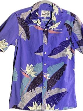 Roberta Oaks Bird of Paradise Button-Down Aloha Shirt
